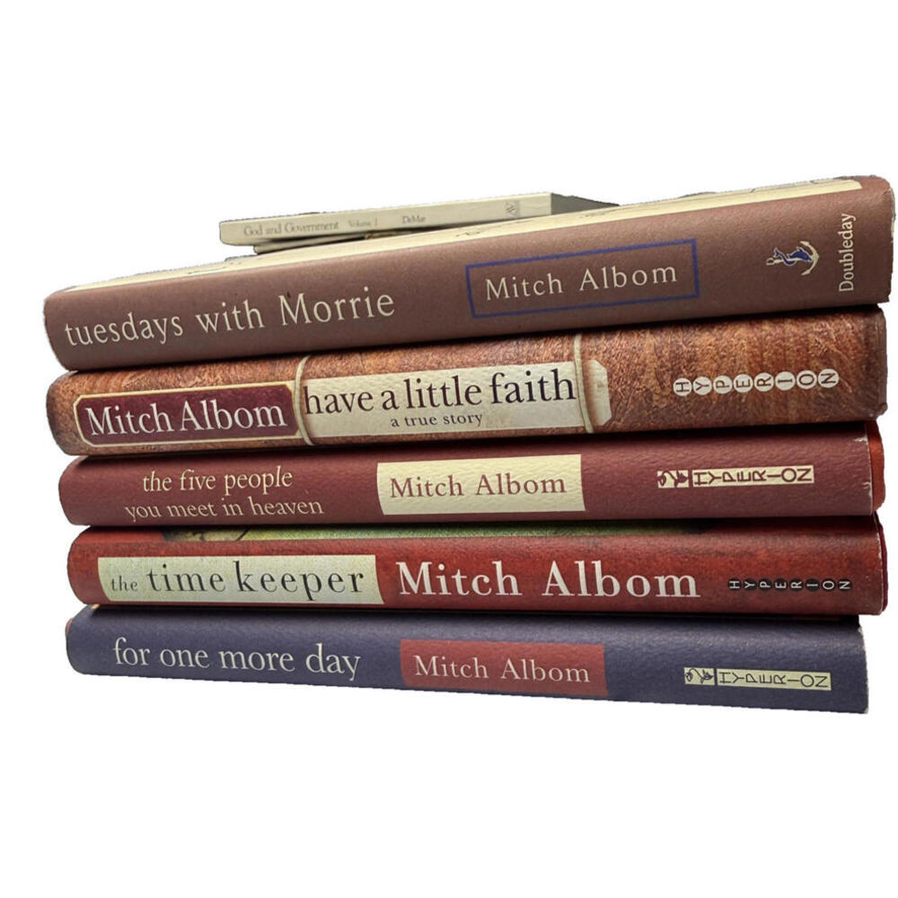 Mitch Albom Lot 5 Tuesdays Morrie 5 People Heaven Time Keeper Faith One More Day